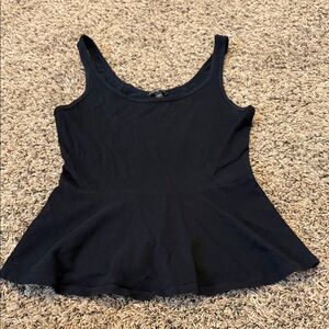 Express Black Peplum Tank Top